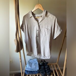 H&M Linen button down